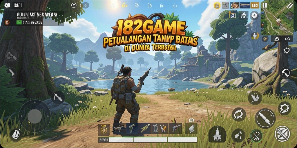 Tampilan gameplay Open World yang mendebarkan di 182GAME.