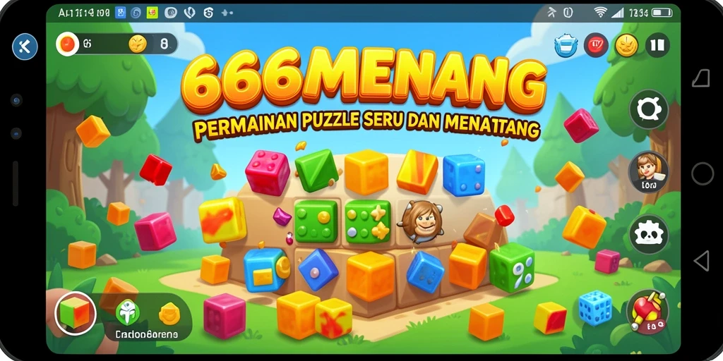 Tampilan gameplay puzzle yang seru dan menantang