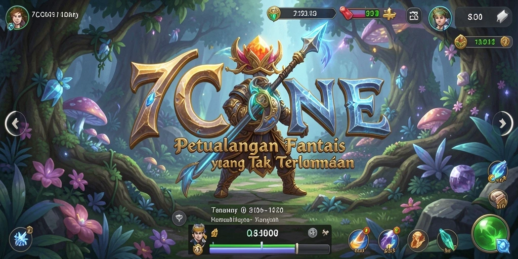 Tampilan gameplay 7CONE yang penuh aksi dan strategi RPG.