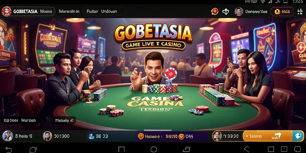 Tampilan gameplay Live Casino yang menarik di GOBETASIA.