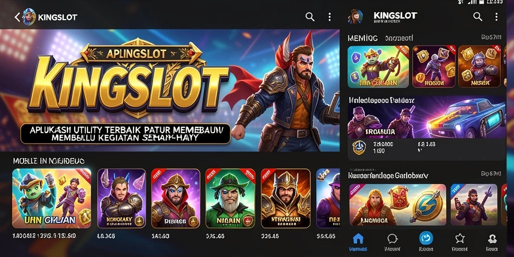 Tampilan gameplay KINGSLOT untuk manajemen utility sehari-hari.