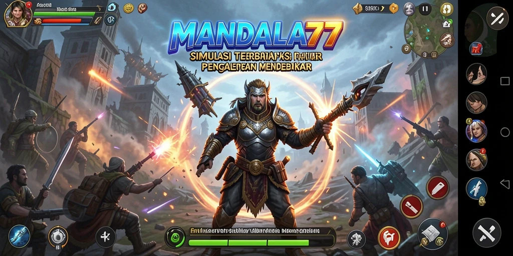 Screenshot MANDALA77 menampilkan gameplay yang mendebarkan dan interaksi antar pemain.