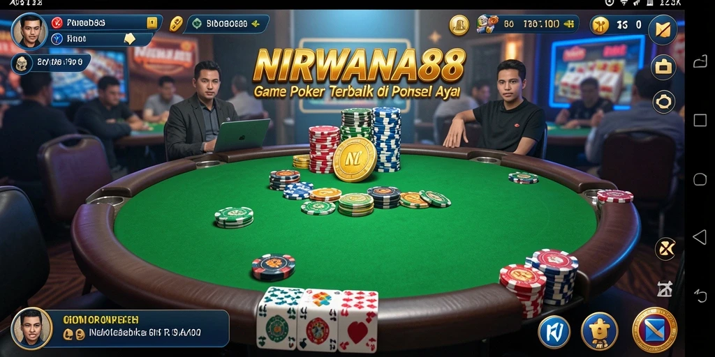 Tampilan gameplay seru Poker di NIRWANA88 yang menarik.