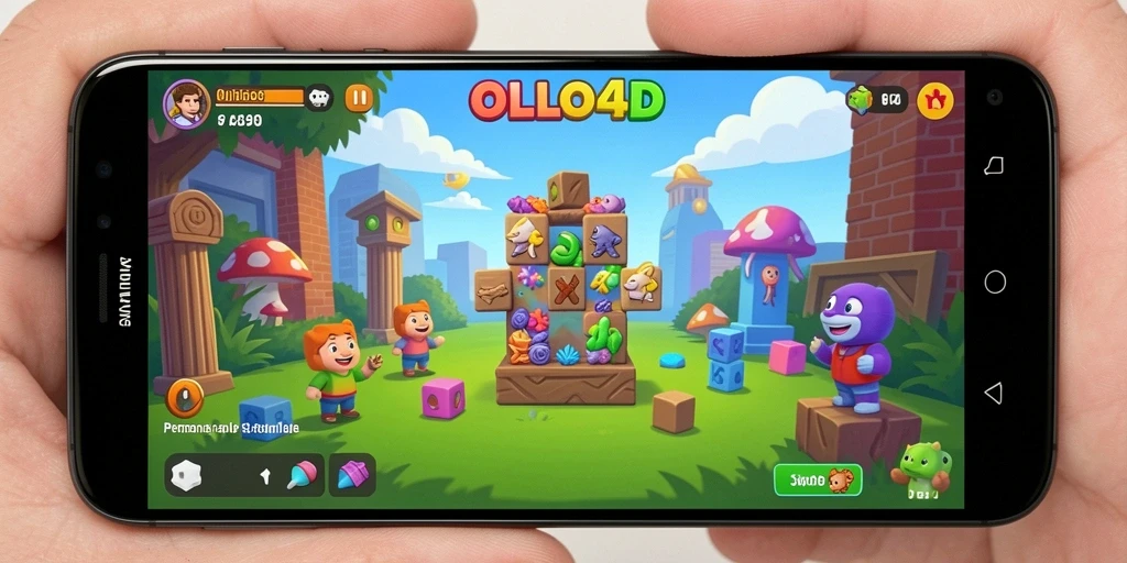 Screenshot OLLO4D menunjukkan gameplay Puzzle yang memukau dan tantangan menarik.