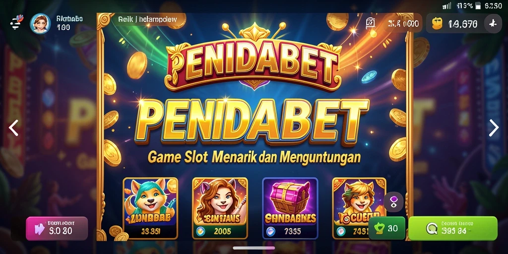 Tampilan gameplay Slot PENIDABET yang seru dan menantang.