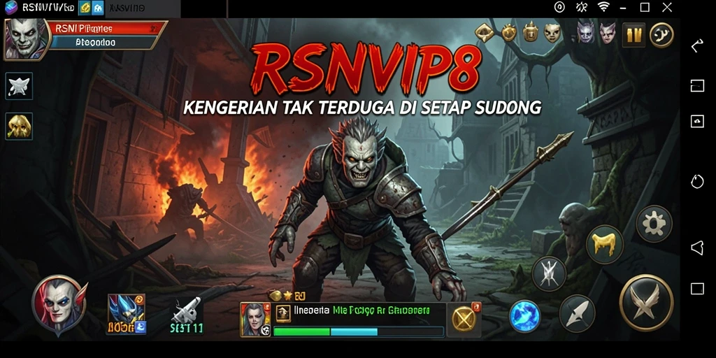 Gameplay menakutkan dari RSNVIP8 dengan penampakan mengejutkan di sudut gelap.