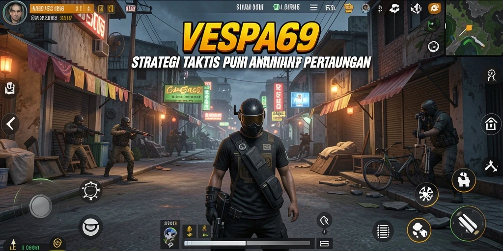 Tampilan gameplay VESPA69 yang menegangkan dan strategis.
