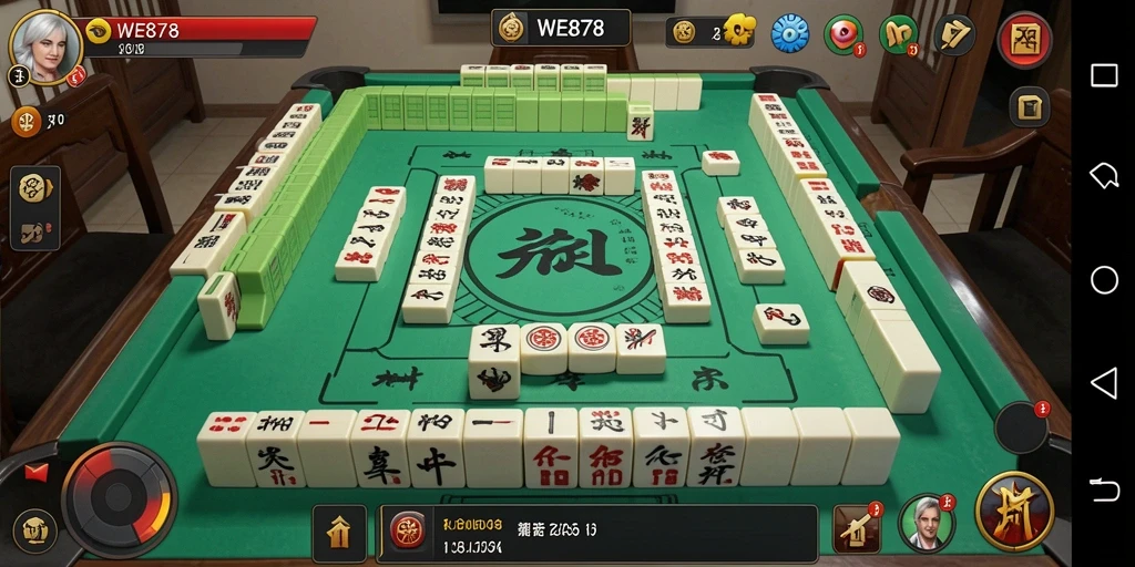 Gameplay Mahjong yang mendebarkan di WE878 dengan desain yang menarik.